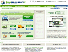 Tablet Screenshot of cercassicurazioni.it